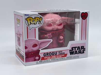 Funko Pop! "Grogu with Cookie" #493 Valentines Edition The Mandalorian