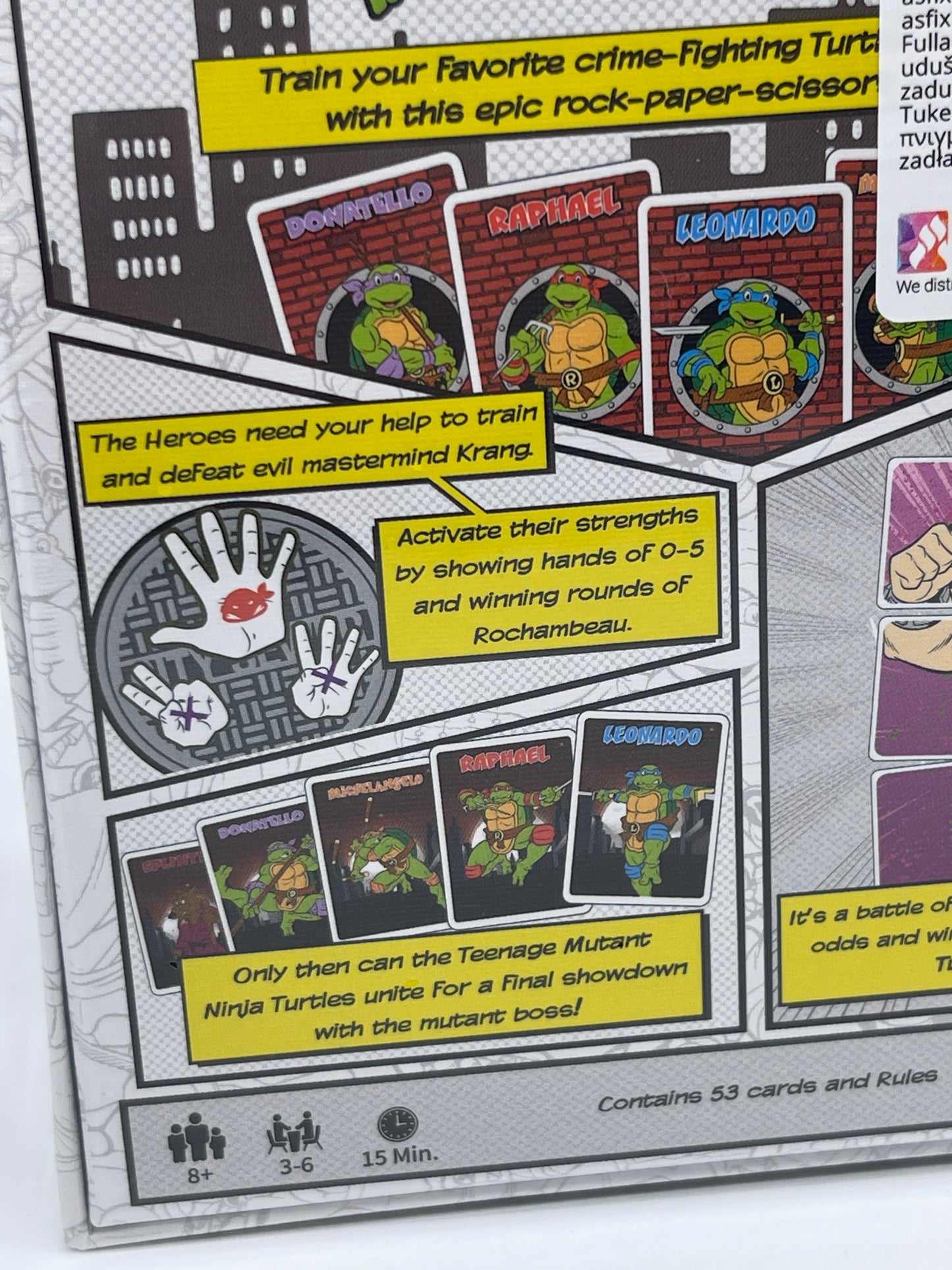 Teenage Mutant Ninja Turtles "Turtle Power Card Game" US Version TMNT 