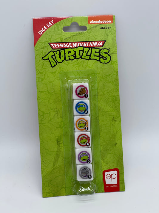 Teenage Mutant Ninja Turtles "Würfel Set" 6 Würfel im Retro Look TMNT