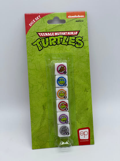 Teenage Mutant Ninja Turtles "Dice Set" 6 dice in retro look TMNT 