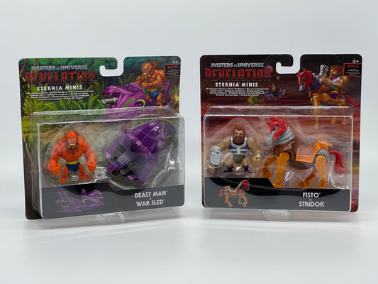 Masters of the Universe Beast Man & War Sled - Fisto & Stridor Eternia Minis (2021)