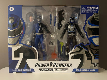 Power Rangers Lightning Collection A-Squad Blue Ranger B-Squad Blue Ranger