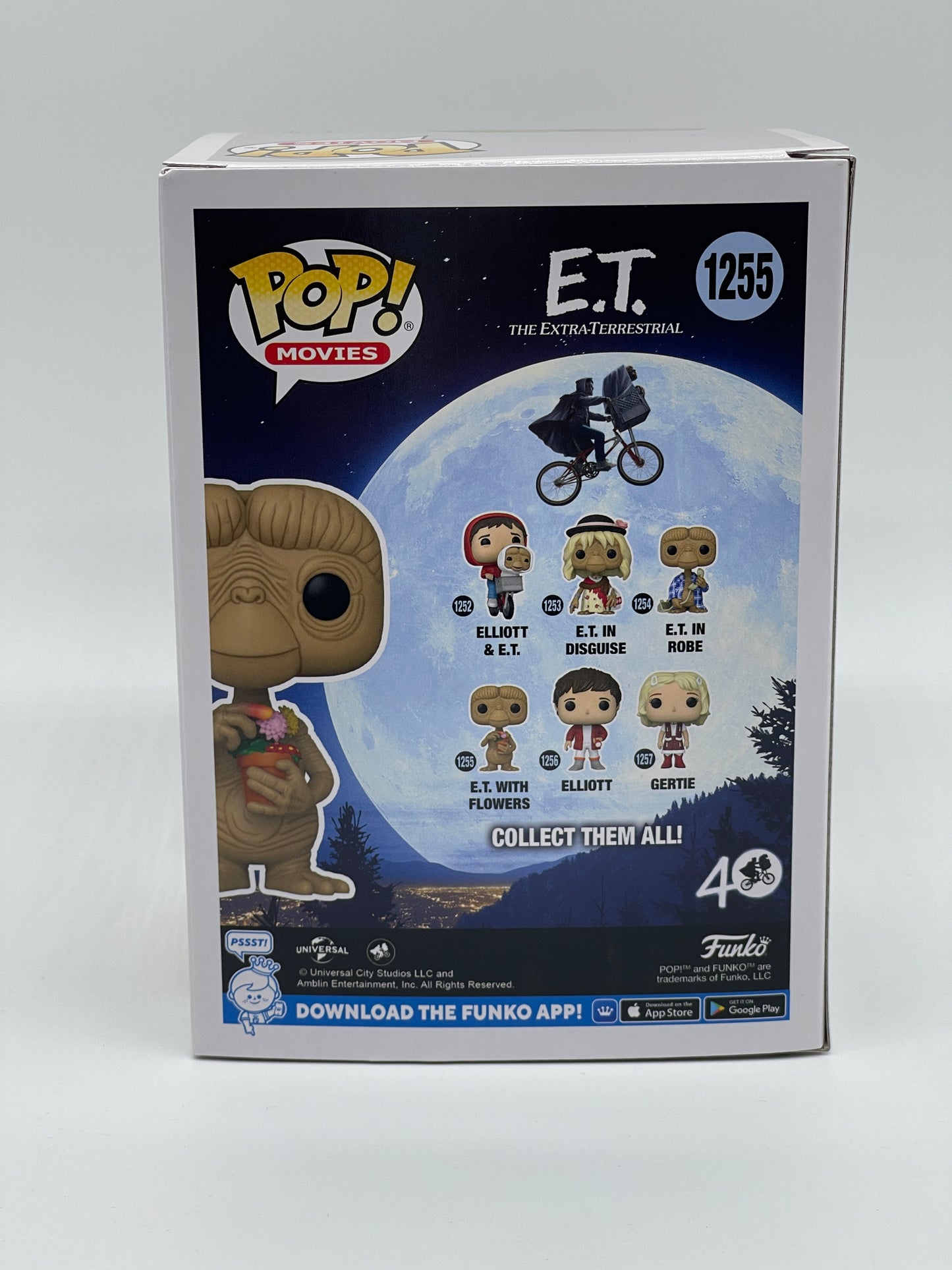 Funko Pop Movies "E.T. with Flowers" 40 Jahre E.T. der Außerirdische #1255 (2022)
