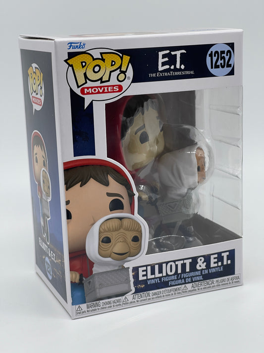 Funko Pop Movies "Elliott &amp; ET" 40th Anniversary of ET the Extra-Terrestrial #1252 (2022) 