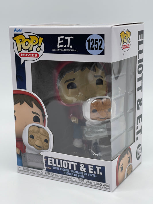 Funko Pop Movies "Elliott &amp; ET" 40th Anniversary of ET the Extra-Terrestrial #1252 (2022) 