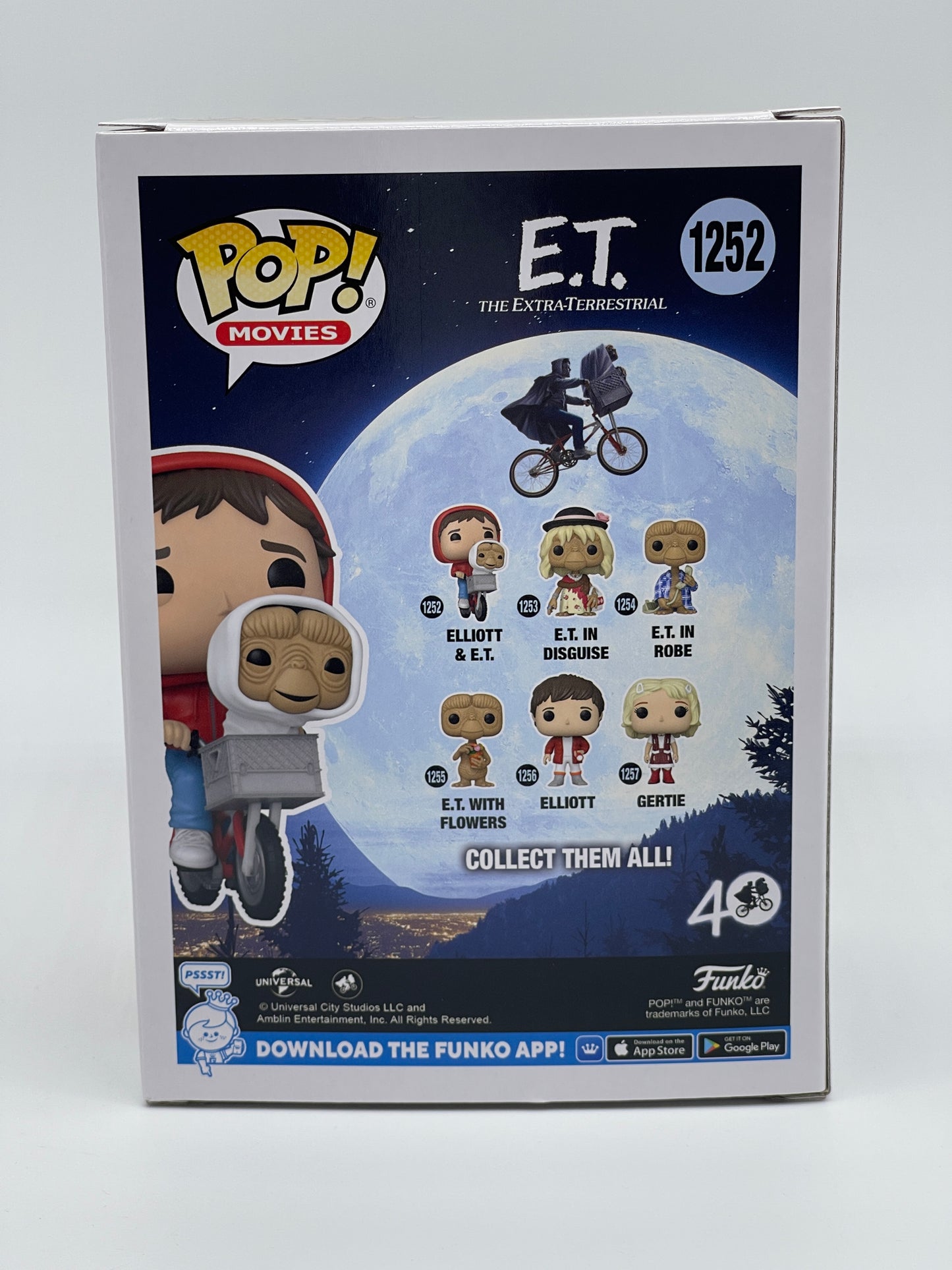 Funko Pop Movies "Elliott & E.T." 40 Jahre E.T. der Außerirdische #1252 (2022)