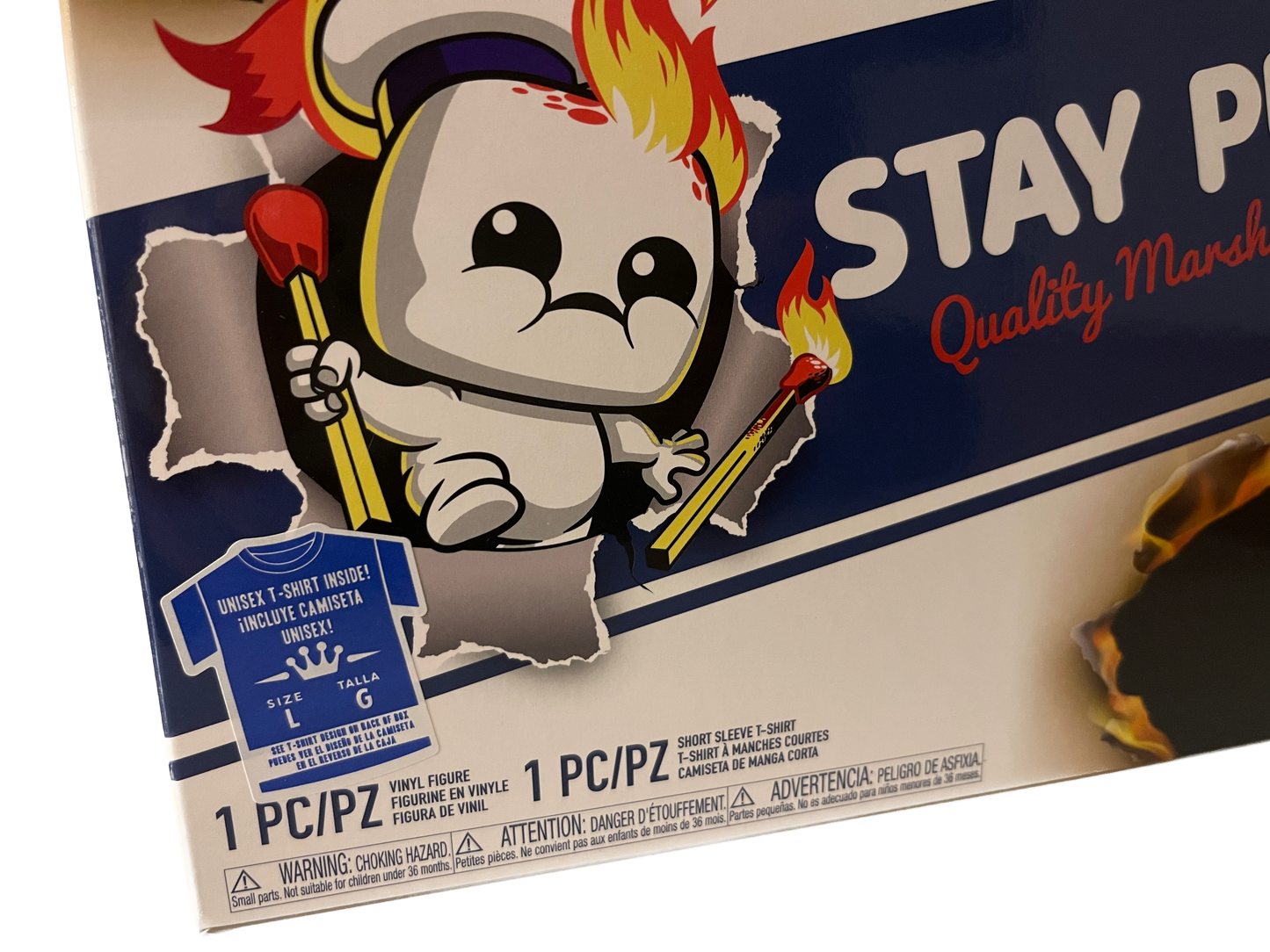 Funko Pop Tees Stay Puft T-Shirt & Glows in the Dark Figur Ghostbusters Afterlife