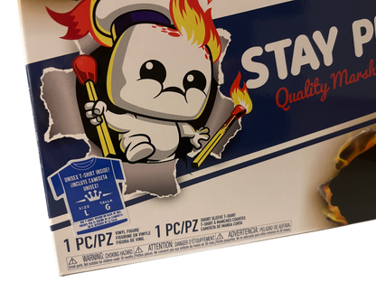 Funko Pop Tees Stay Puft T-Shirt & Glows in the Dark Figur Ghostbusters Afterlife