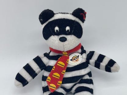 TY Beanie Babies "Hamburglar Bear / Bär" 25th Anniversary Mc Donalds (2004)