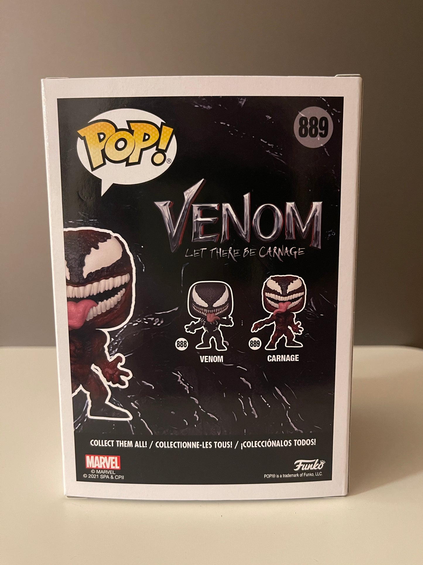 Funko POP 889 Carnage Venom Marvel Let there be Carnage (2021)