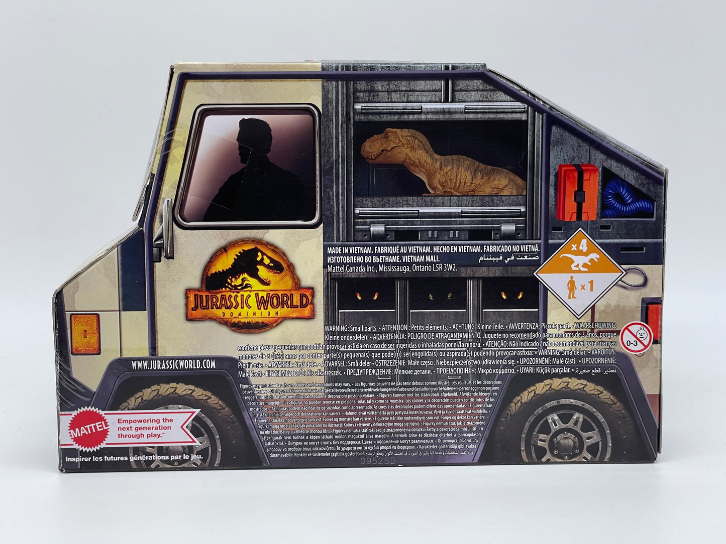 Jurassic World Dominion "Battle Action Multipack" - 4 Dinos 1 Figure (Mattel) 