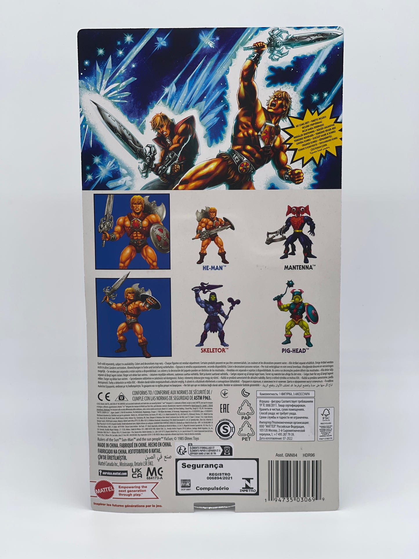 Masters of the Universe Origins "He-Man 200x 40th Anniversary" unpunched MOTU