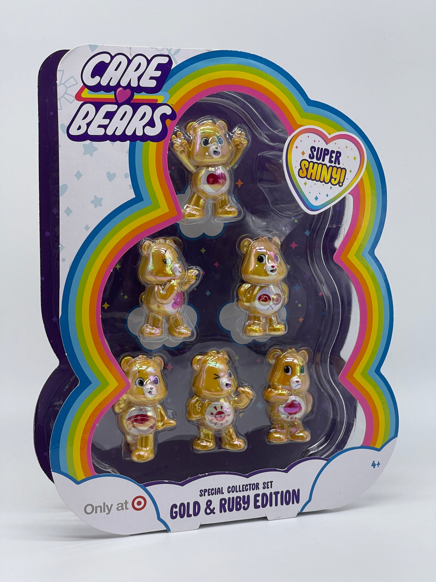 Care Bears Glücksbärchi "Gold & Ruby Edition" Special Collector Set Super Shiny