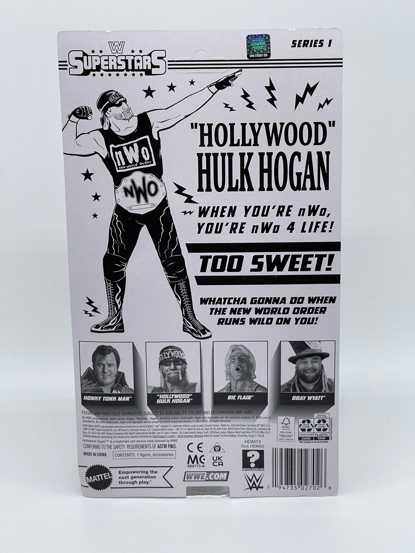 WWE Wrestling Superstars "Hollywood" Hulk Hogan Series 1 Mattel (2021) US