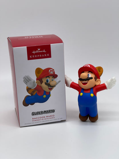 Hallmark Ornaments Keepsake 2022 "Super Mario Raccoon Mario" Powered Up