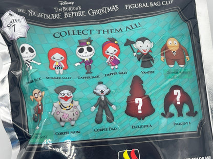 Nightmare before Christmas 3D Figural Bag Clip Pocket Clip Keychain Series 7 