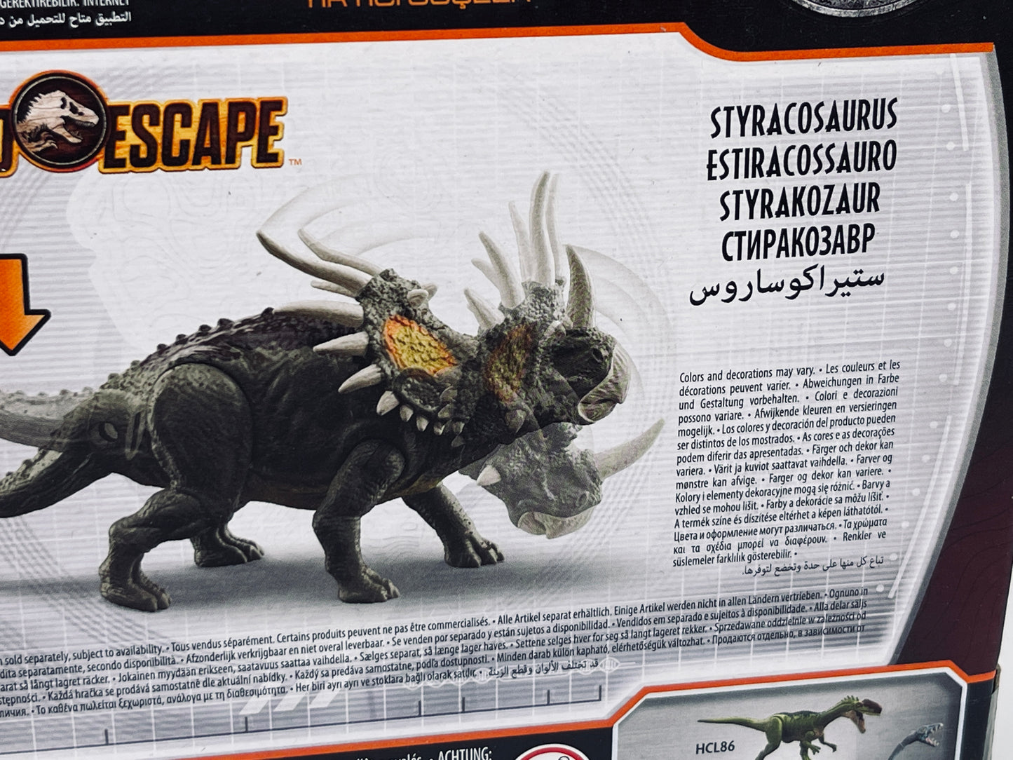 Jurassic World Camp Cretaceous "Styracosaurus" Dino Escape Fierce Force Netflix