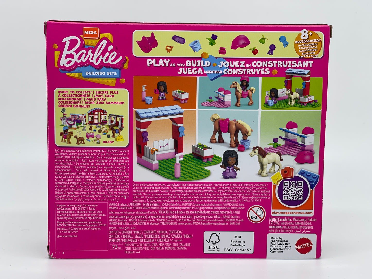 Barbie Building Sets "Pferdesprung Horse Jump" 73 Teile Mega Construx (Mattel)