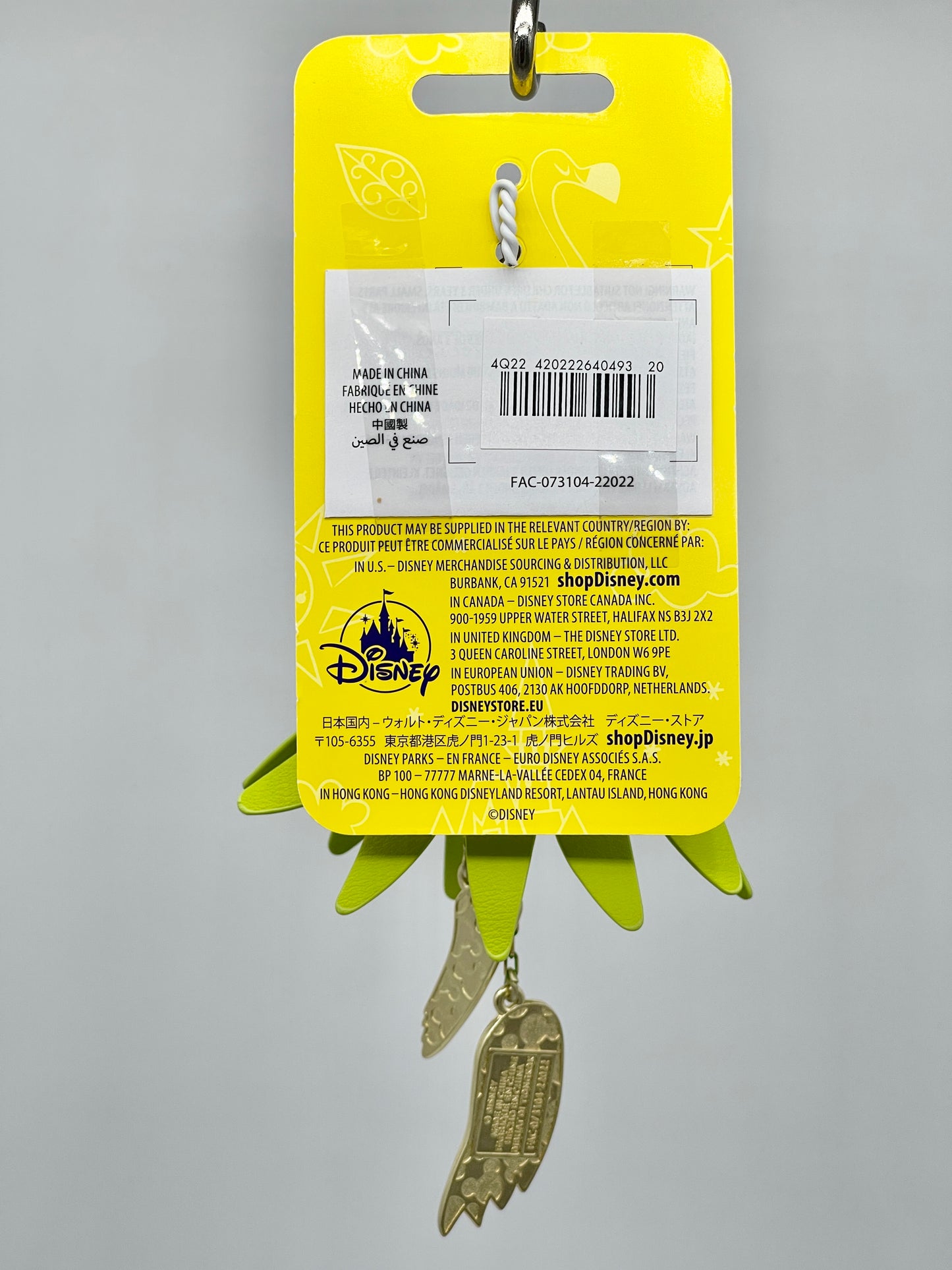 Disney Flair "Tinker Bell" from Peter Pan Bag Charm Bag Charm Pendant 