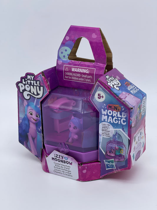 My Little Pony "Mini World Magic" Izzy Moonbow Crystal Pendant (Mattel)