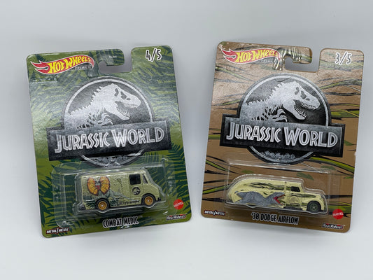 Jurassic World Hot Wheels Premium Real Riders Vehicle Selection (Mattel, 2021)