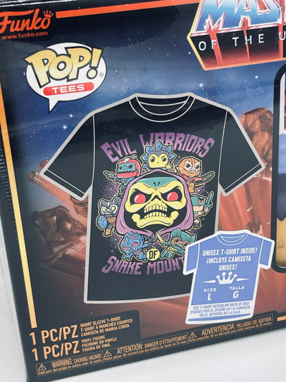 Funko Pop Masters of the Universe T-Shirt + Evil Lyn Target Con Glows in Dark US