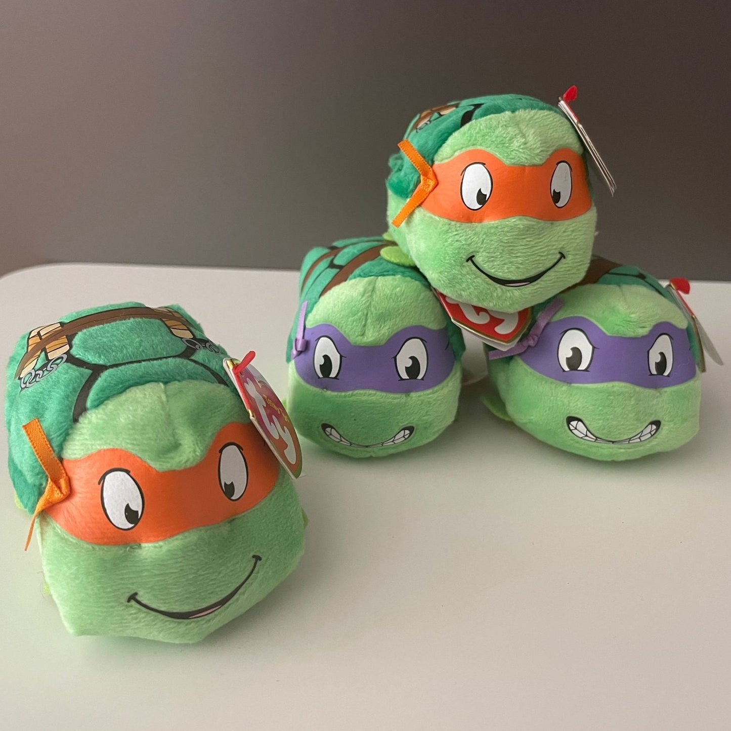 TY Teeny Tys Teenage Mutant Ninja Turtles TMNT Beanie Babies (Modellauswahl)