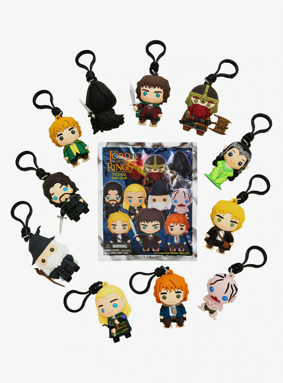 Herr der Ringe 3D "Taschenanhänger" Figural Bag Clip Schlüsselanhänger (Monogram)