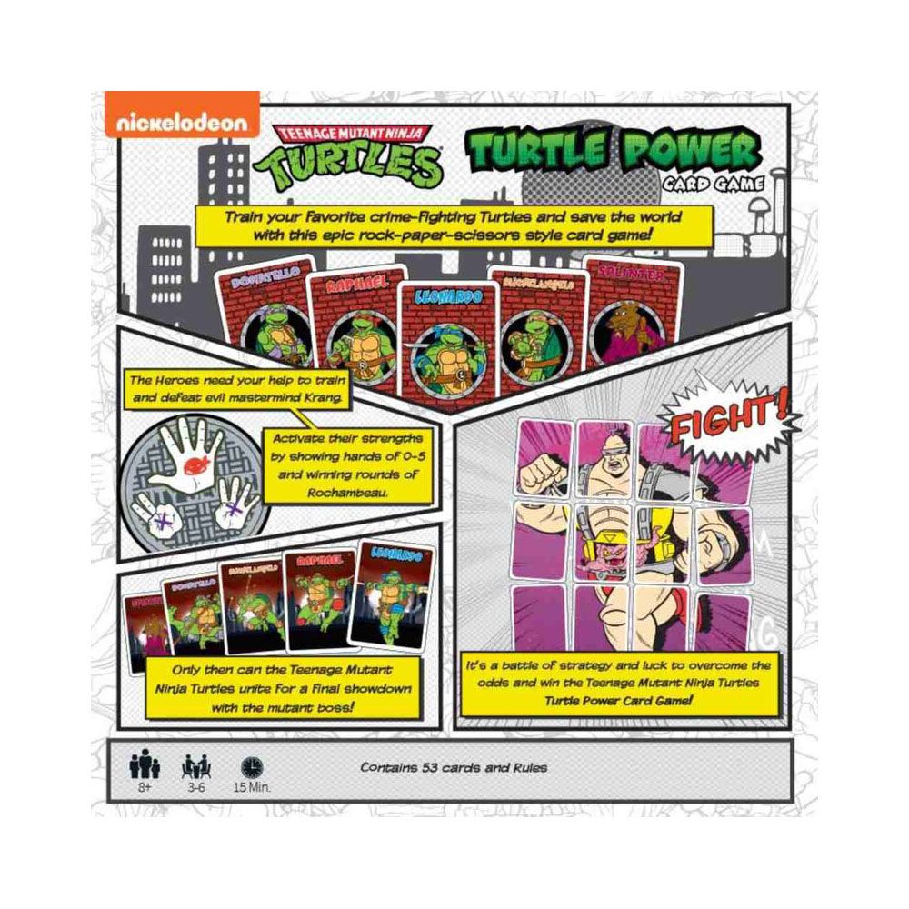 Teenage Mutant Ninja Turtles "Turtle Power Card Game" US Version TMNT 